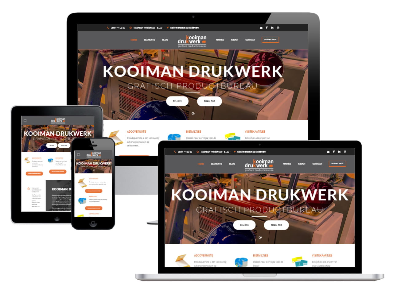 Nieuwe website online - Kooiman Drukwerk - Drukken - Printen picture